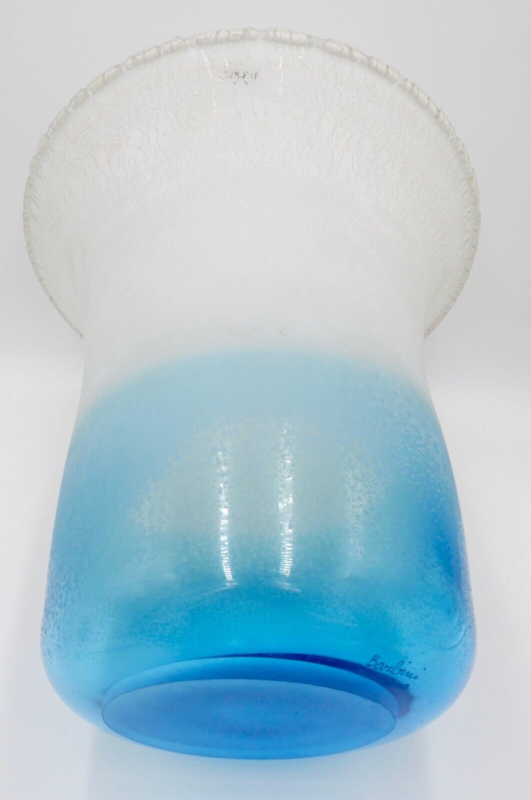 1980er Jahre ALFREDO BARBINI XL 7 Kg Vase Bodenvase signiert Murano Glas - Antikhandel-Stuttgart