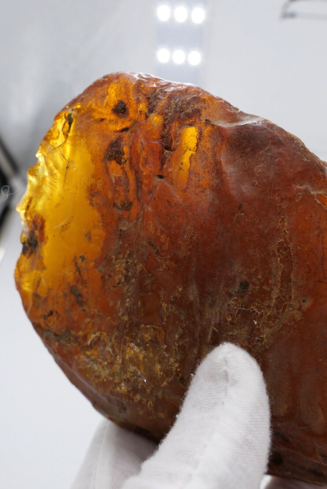 Bernstein Rohbernstein 375 Gramm 16x12x6 cm - Antikhandel-Stuttgart