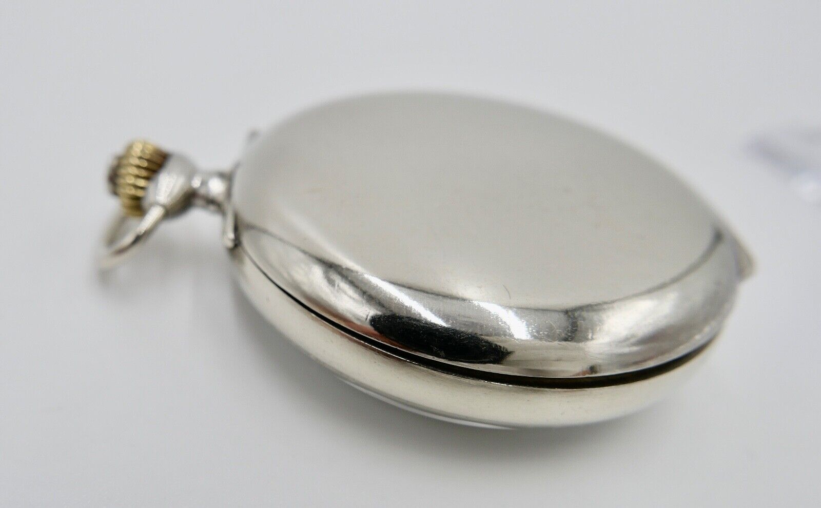 EXCELSIOR PARK Edelstahl Taschenuhr Wecker Ø 49mm sehr selten - Antikhandel-Stuttgart