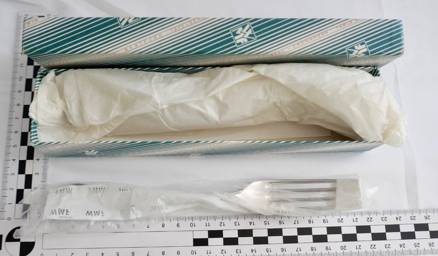 NEU 6 Teile WMF  2900 Gabel 90er versilbert 20,4 cm in OVP und UNBENUTZT