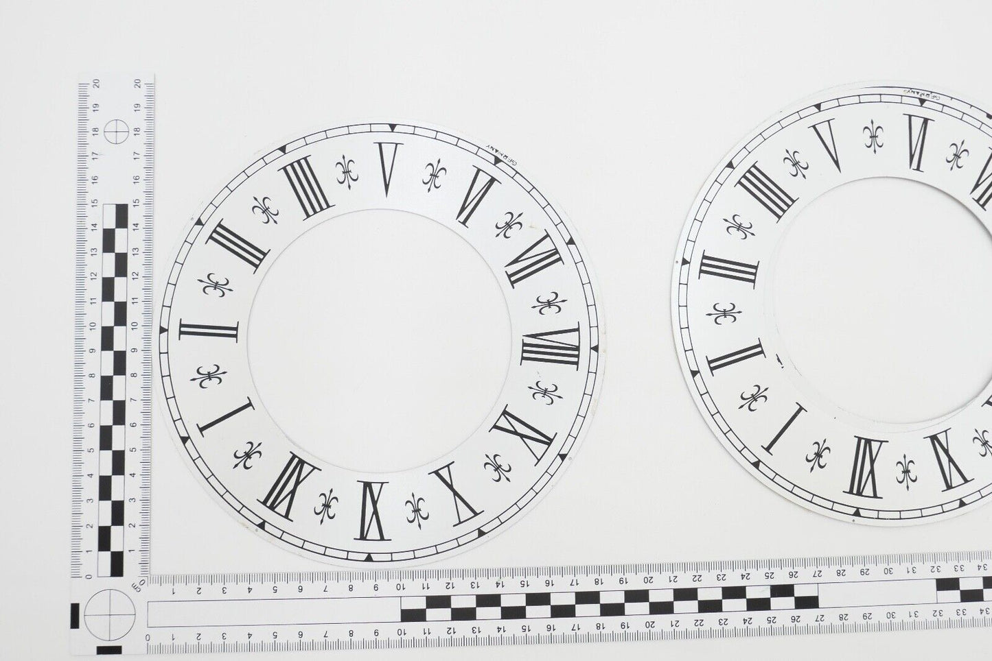 NEU Posten Uhrmacherauflösung Zifferblatt Ersatzteile Aluminium Messing Kaminuhr - Antikhandel-Stuttgart