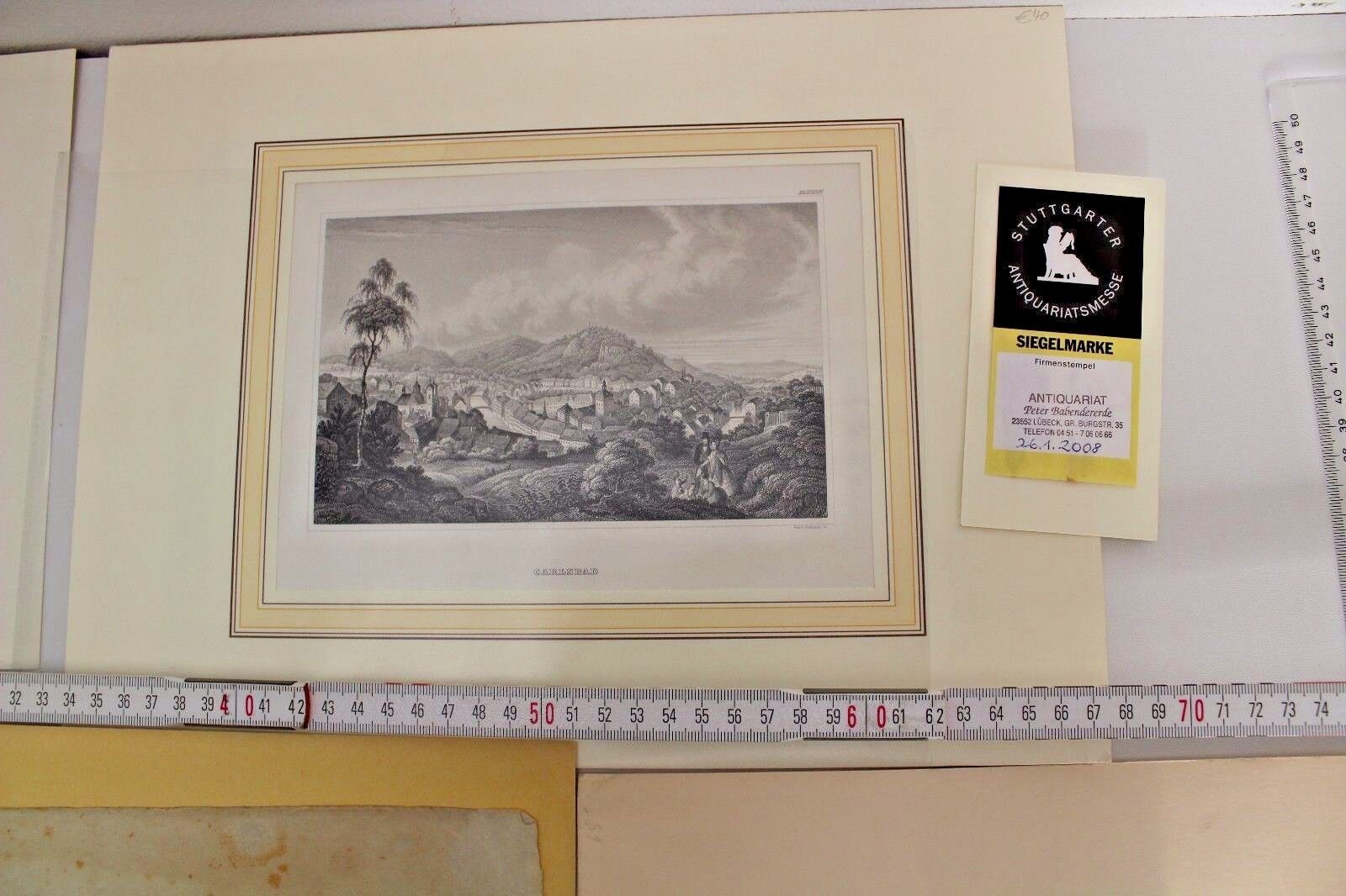 Antike Schriften Geistliche Stammbaum Nürnberg Carlsbad Druck Zeitschrift Posten - Antikhandel-Stuttgart