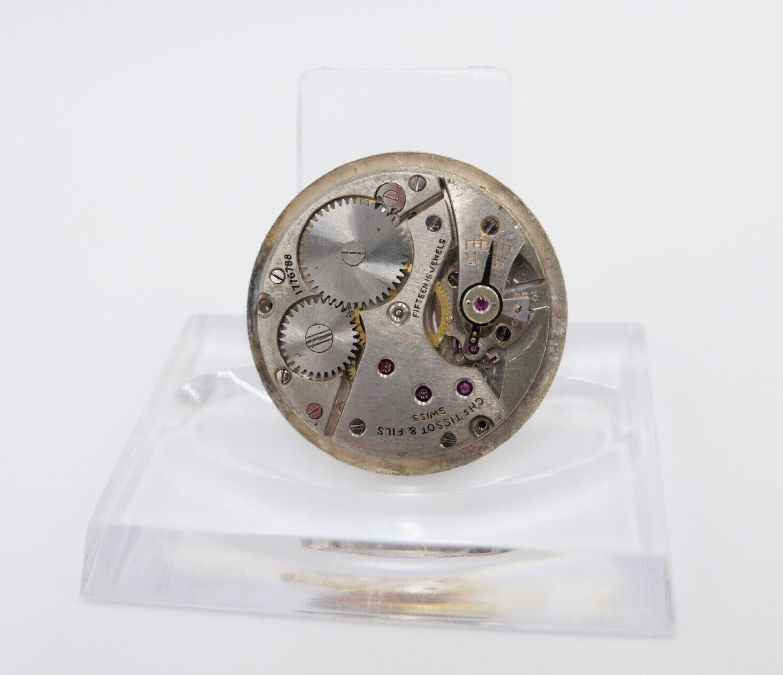 ERSATZTEIL TISSOT & Fils Cal. 27-3 Uhrwerk Ziffernblatt defekt Ersatzteil - Antikhandel-Stuttgart