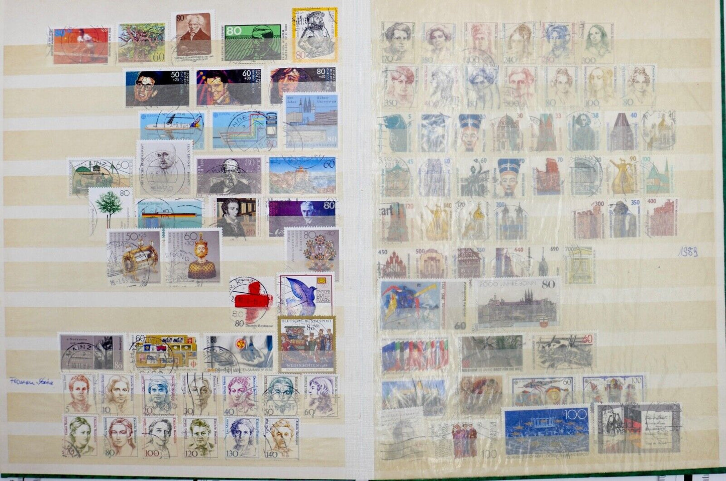 Briefmarken Album Sammlung German stamps 70 80 90 er usw. Jahre - Antikhandel-Stuttgart