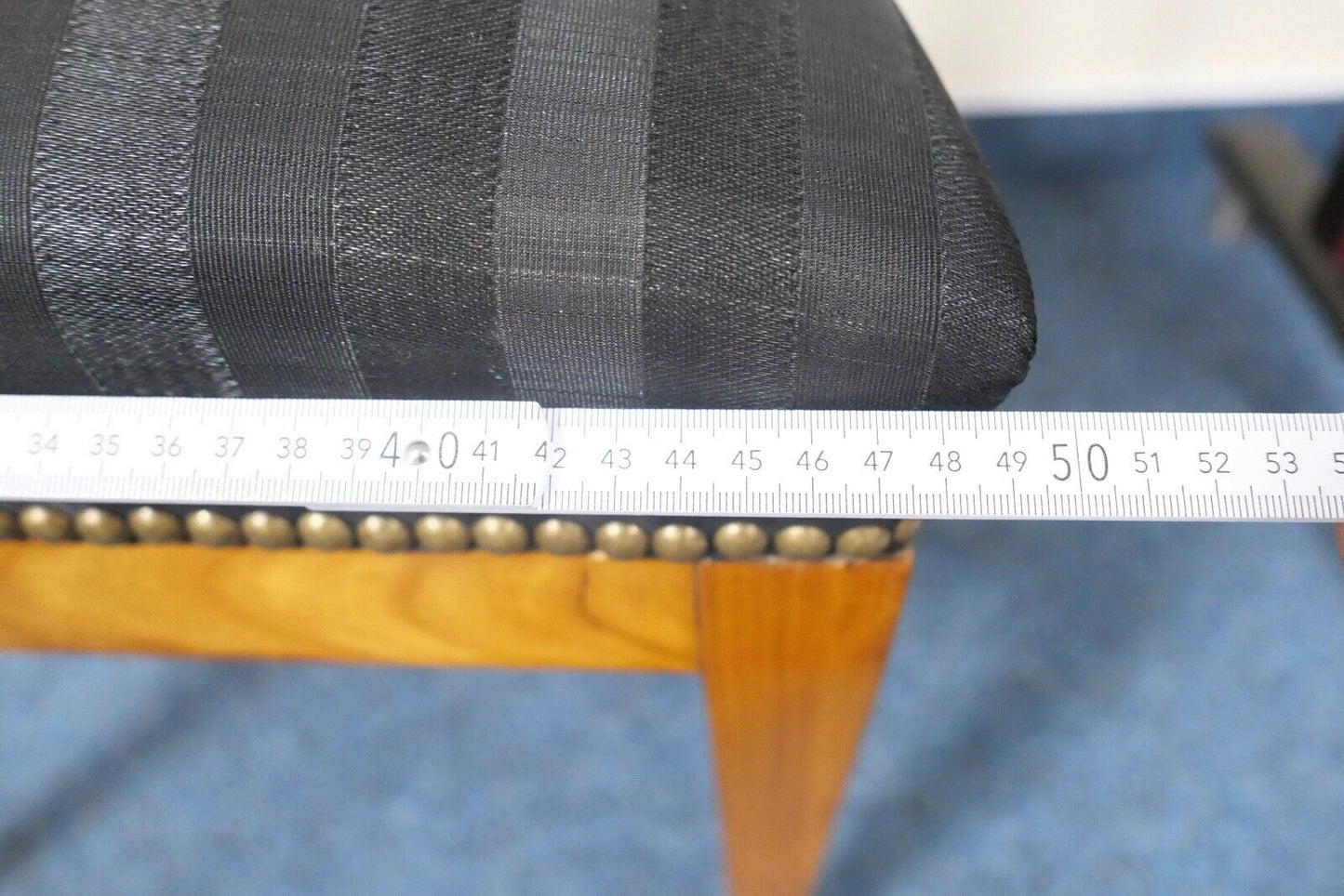 NEUwertig Original Biedermeier um 1820 Holzstuhl Stuhl Sessel Mohair Kirschbaum - Antikhandel-Stuttgart