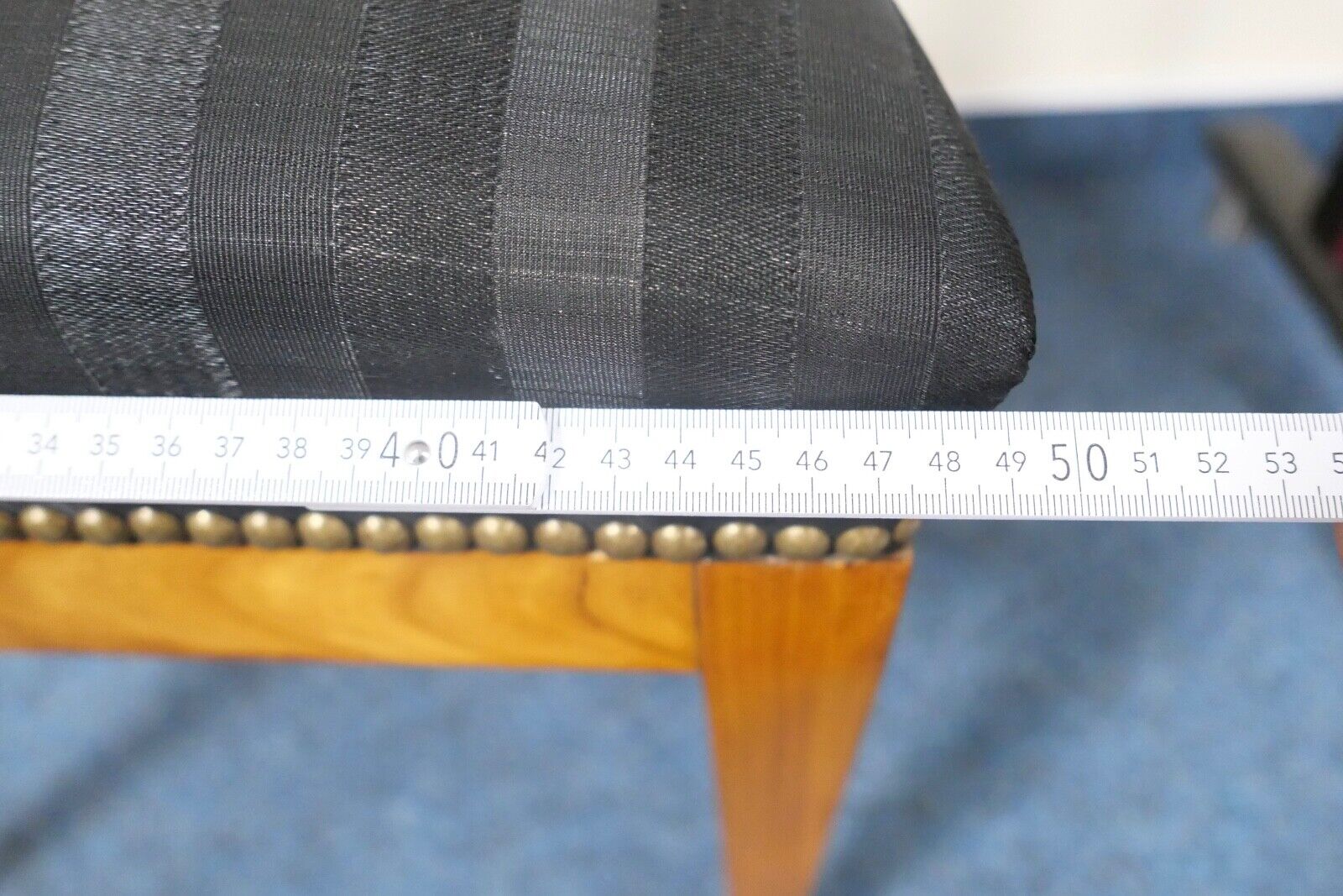 NEUwertig Original Biedermeier um 1820 Holzstuhl Stuhl Sessel Mohair Kirschbaum - Antikhandel-Stuttgart