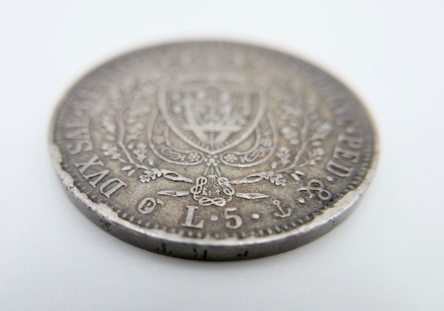 5 Lire 1826 Regno di Sardegna Re " Carlo Felice " Torino " Guter Zustand Silber - Antikhandel-Stuttgart