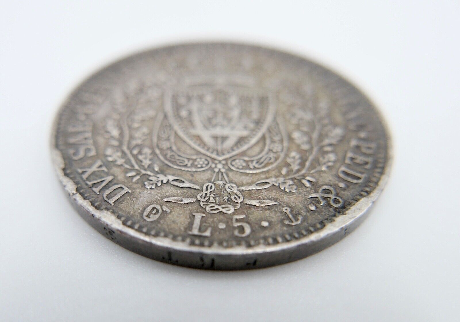 5 Lire 1826 Regno di Sardegna Re " Carlo Felice " Torino " Guter Zustand Silber - Antikhandel-Stuttgart