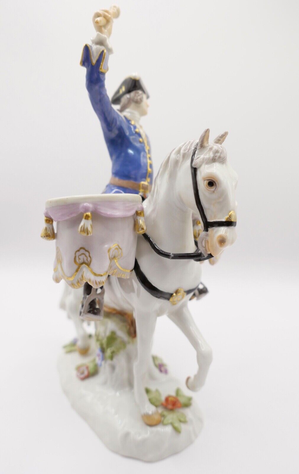Meissen Figurengruppe 1. Wahl Paukenschläger Trommler zu Pferde Kändler 69555 - Antikhandel-Stuttgart