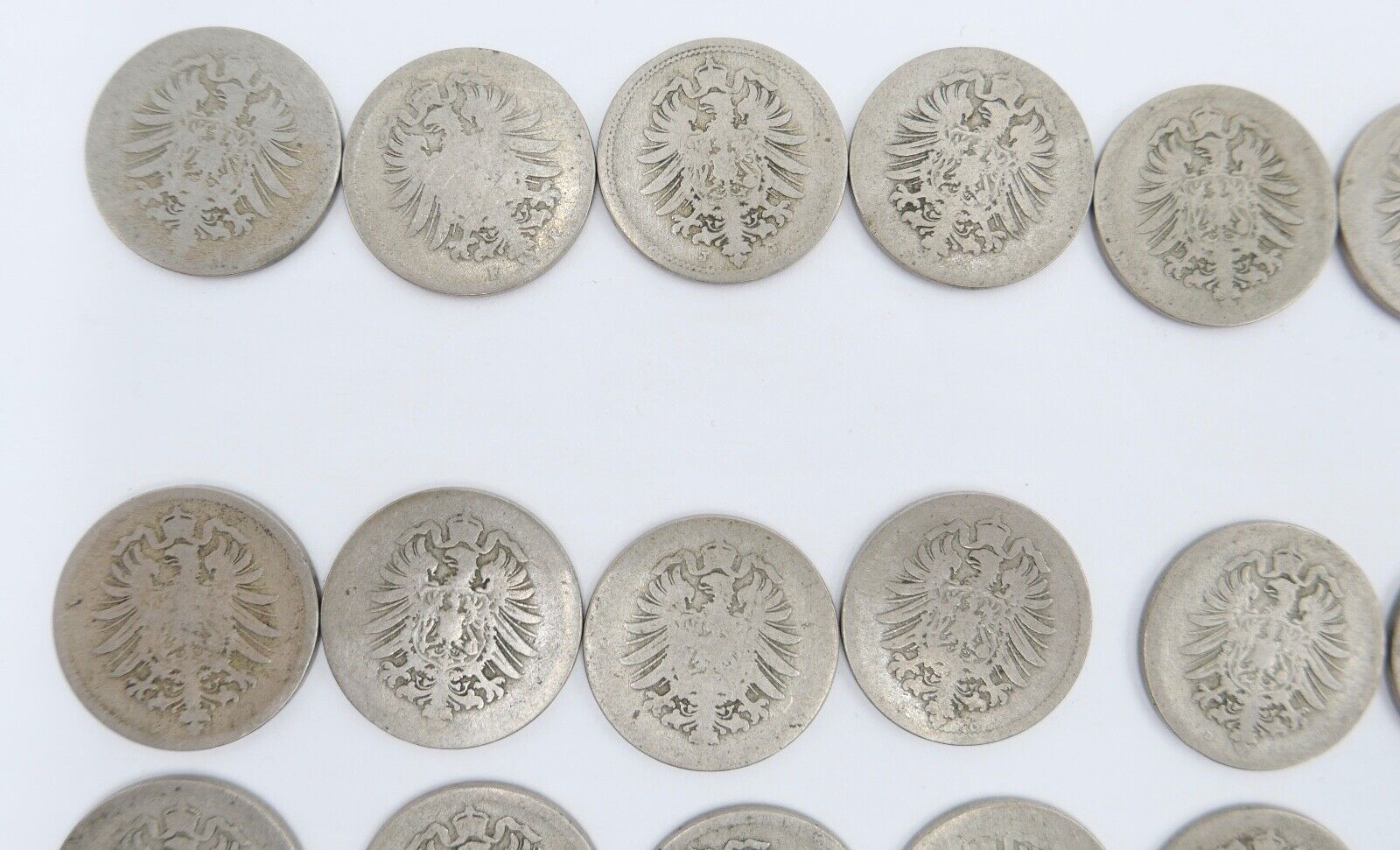 63x 10 Reichspfennig 1873 1875 1876 1888 Jäger J.4 s-ss - Antikhandel-Stuttgart