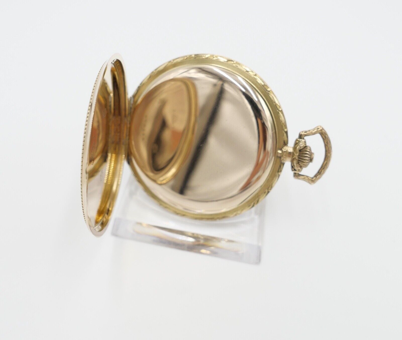 JHH J.H. Hasler & Fils 1916 - 1925 Savonette Taschenuhr 585 / 14K GOLD Ø 53 mm - Antikhandel-Stuttgart