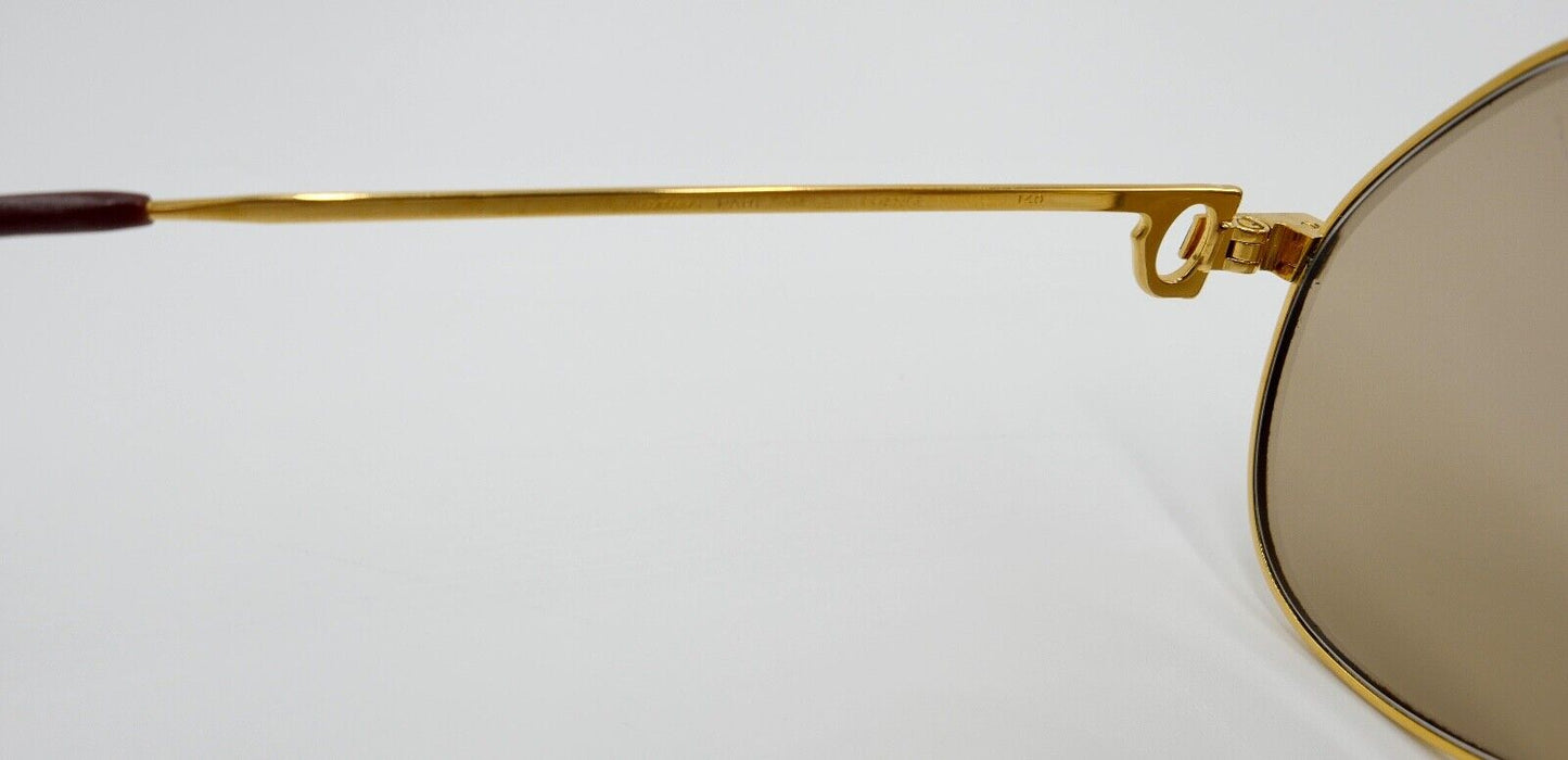 Must de Cartier VENDOME LAQUE 140 59/16 Sonnenbrille / Brille Gold 1980er Etui - Antikhandel-Stuttgart