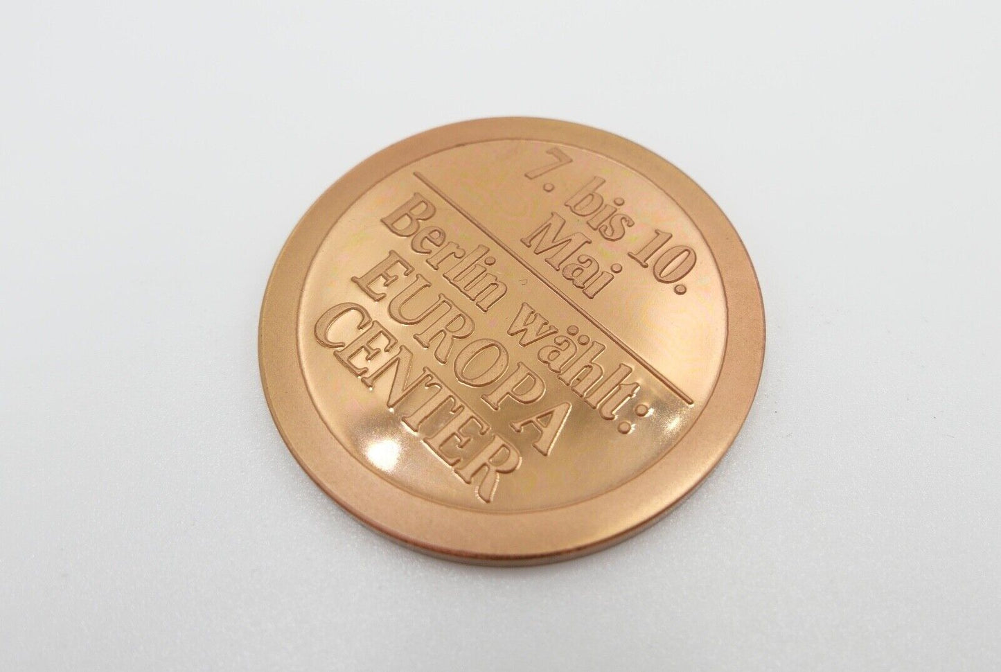 Berlin wählt EUROPA CENTER Medaille mit Etui Kreissparkasse Heilbronn - Antikhandel-Stuttgart