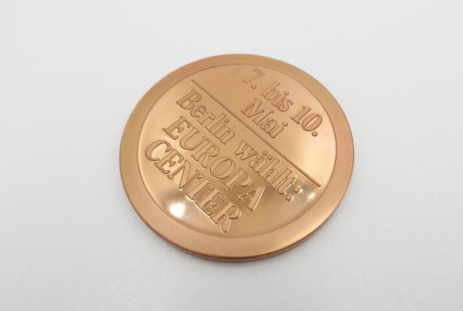 Berlin wählt EUROPA CENTER Medaille mit Etui Kreissparkasse Heilbronn - Antikhandel-Stuttgart