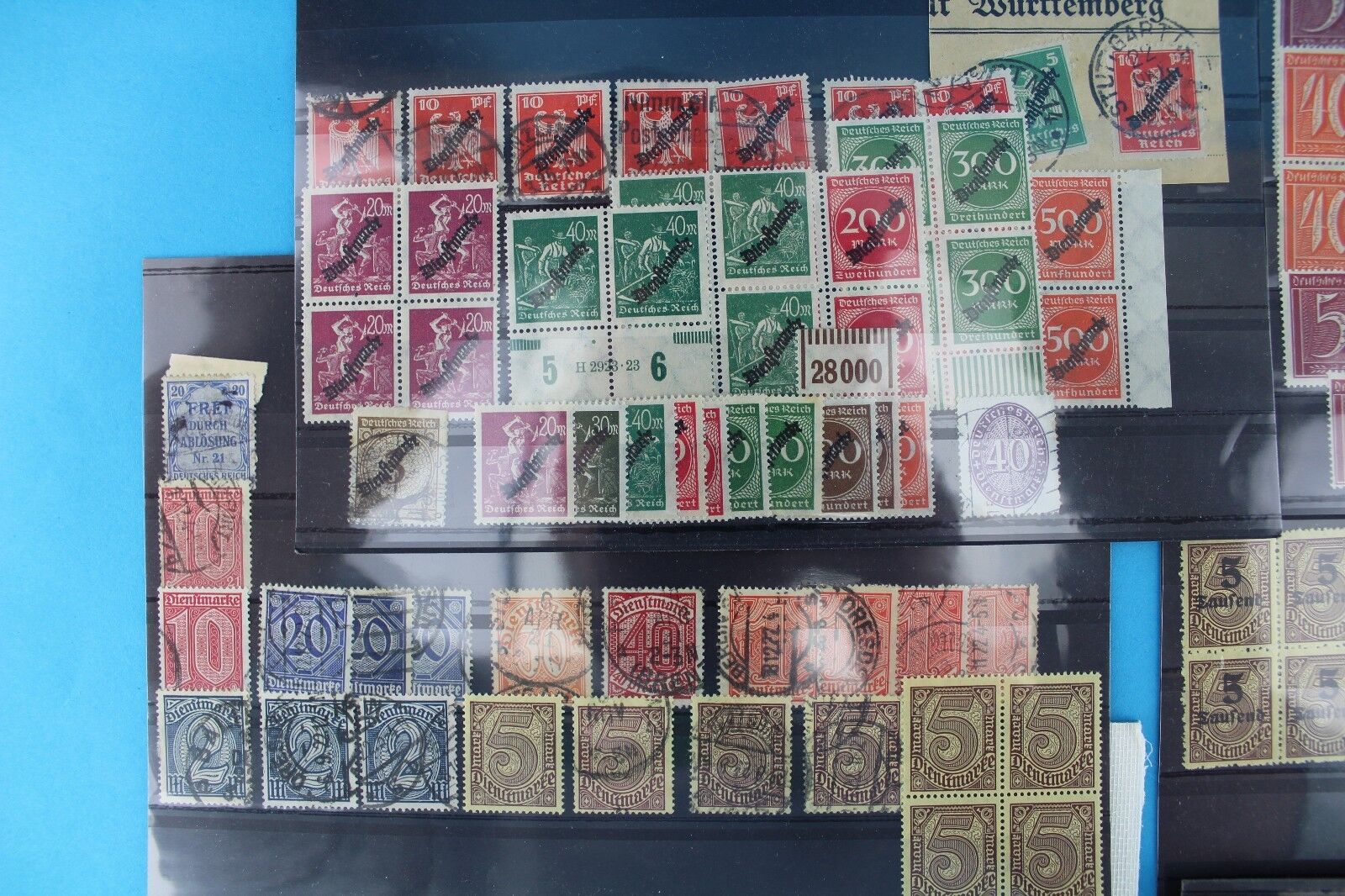 Dienstmarken Lot stamp Briefmarke Michel Mi lot Posten TOP Deutsches Reich - Antikhandel-Stuttgart