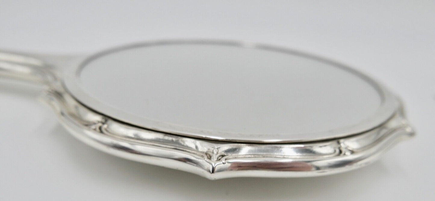 Alter G+K 925 Silber Handspiegel Ø 12,3cm GK NEUwertig - Antikhandel-Stuttgart