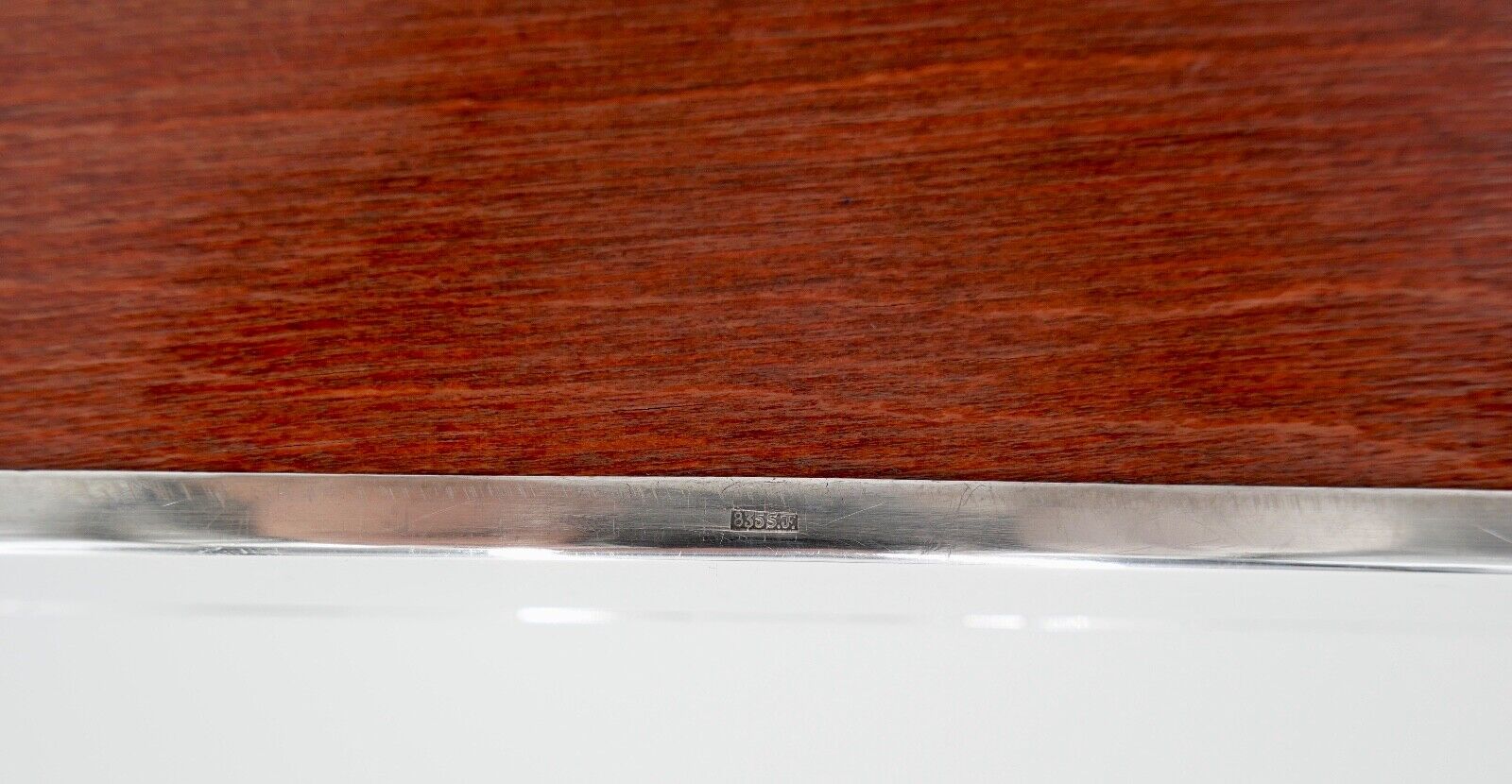 Zigarren Box Dose Kiste 835 S.F. Silber " C&A DINKELACKER " von Weihnachten 1950 - Antikhandel-Stuttgart