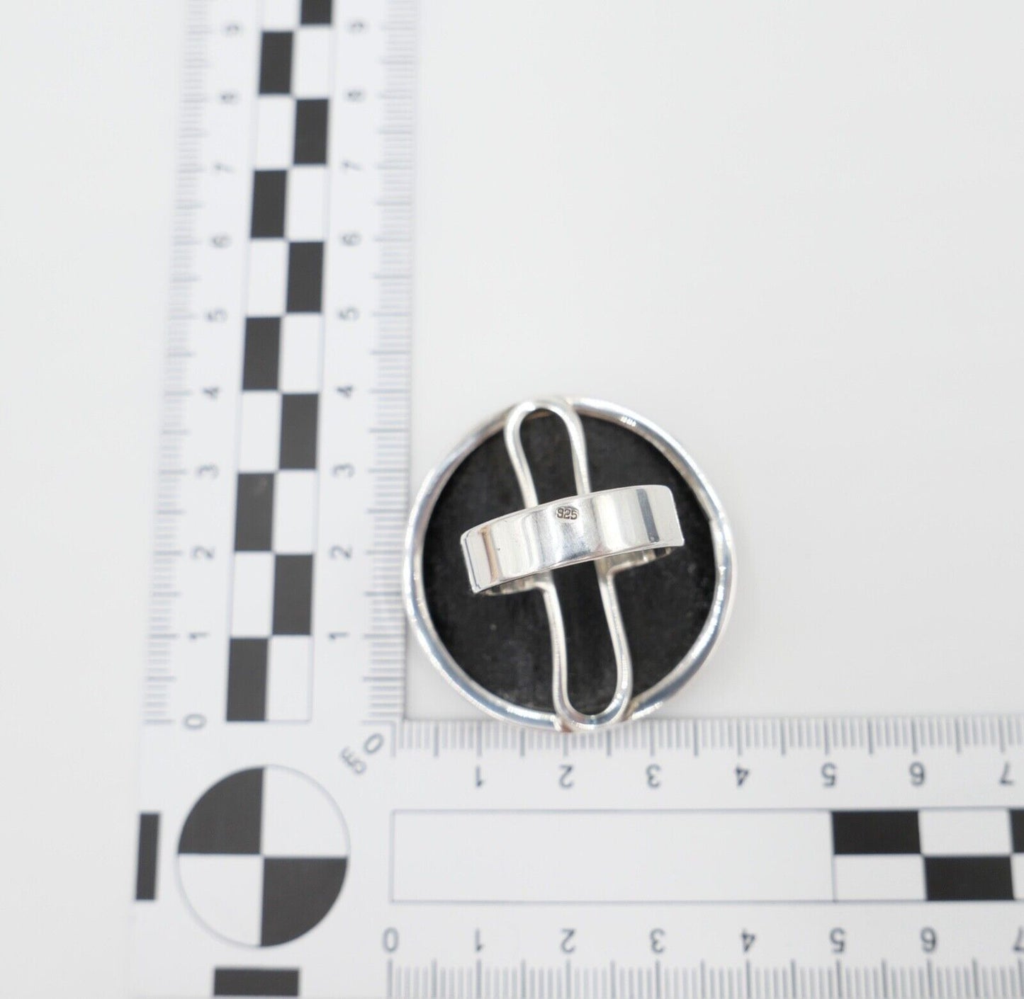 Bernstein Designer Ring Gr. 62 Silber 925 - Antikhandel-Stuttgart