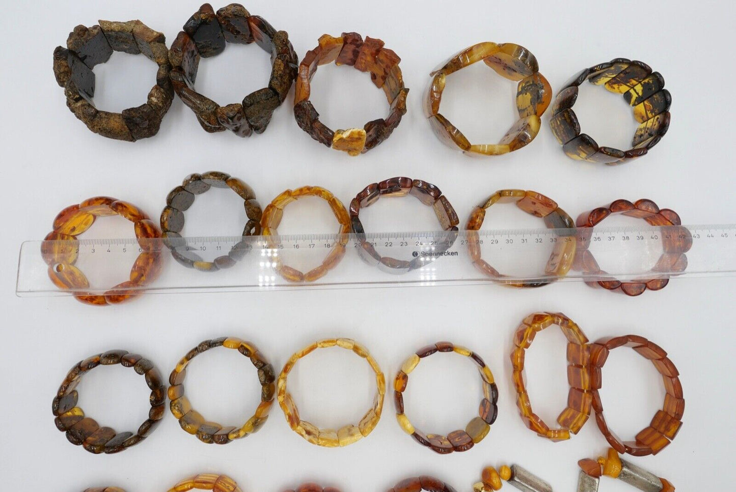 Konvolut Schmuck 24 tlg. Bernstein Armbänder Posten 998 Gramm Armband - Antikhandel-Stuttgart