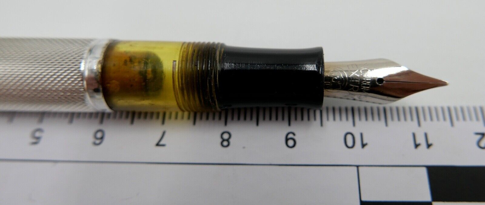 alter / antiker FÜLLER FÜLLFEDERHALTER aus 900 Silber NICHROMA EXTRA - Antikhandel-Stuttgart