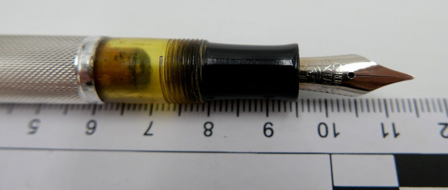 alter / antiker FÜLLER FÜLLFEDERHALTER aus 900 Silber NICHROMA EXTRA - Antikhandel-Stuttgart