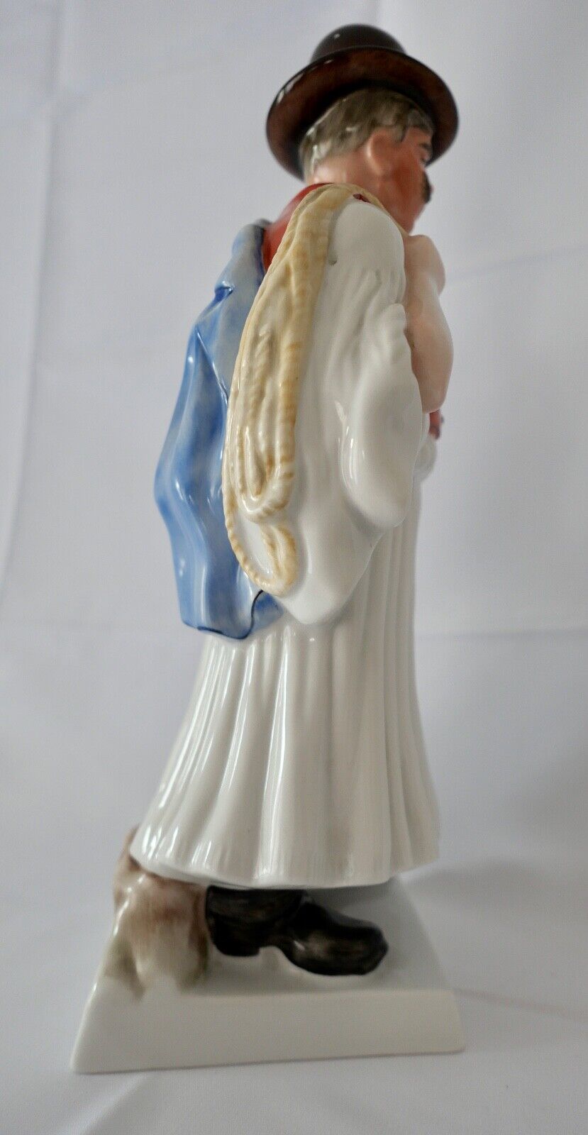 Porzellan Figur Herend Ungarn Bauer Schaf Hirte mit Stock 33 cm Modell Nr. 5441 - Antikhandel-Stuttgart