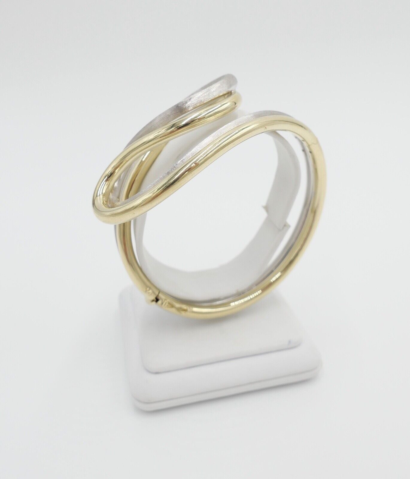 70er Jahre Kollmar & Jourdan Pforzheim Armband Armspange Gold Bicolor 585 / 14K - Antikhandel-Stuttgart