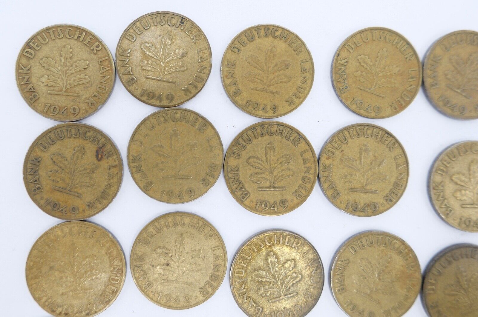 21x 10 Pfennig 1949 D F G J Jäger J. 378 ss-vz - Antikhandel-Stuttgart