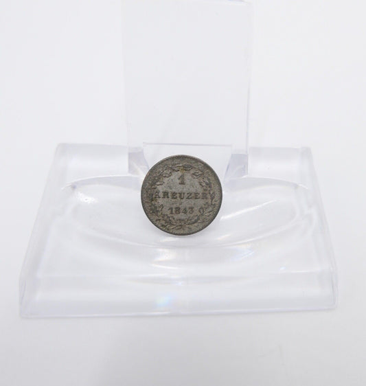 Hessen-Darmstadt 1 Kreuzer 1843 Grosher Zogthum Hessen - Antikhandel-Stuttgart