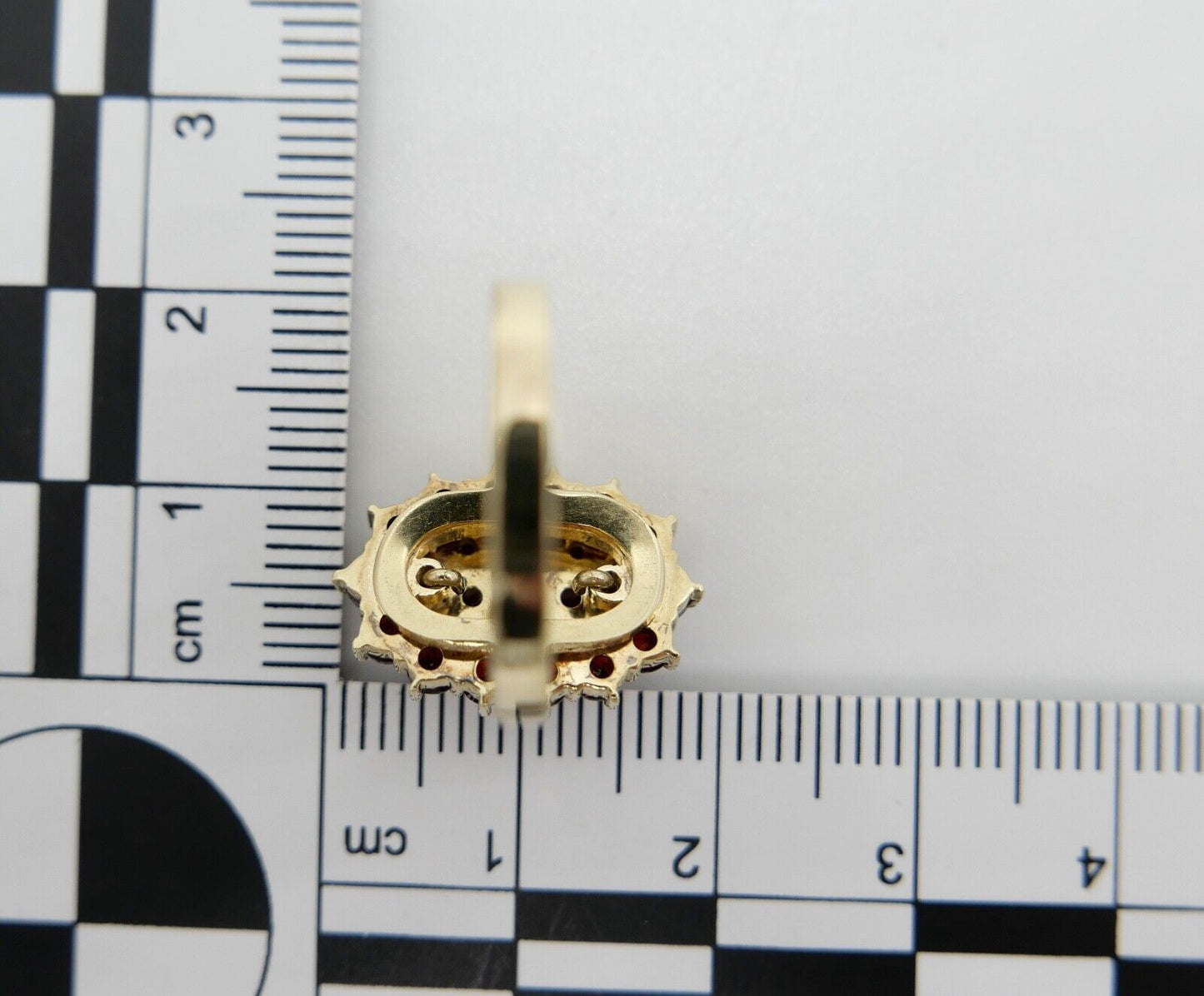 1980er Jahre Ring Böhmen Grant Gold 585 14K - Antikhandel-Stuttgart