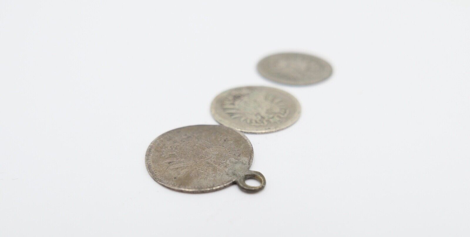 3x 20 Pfennig Kaiserreich 1873 D & 2x 1874 D Jäger J.5 s-ss schön - sehr schön - Antikhandel-Stuttgart