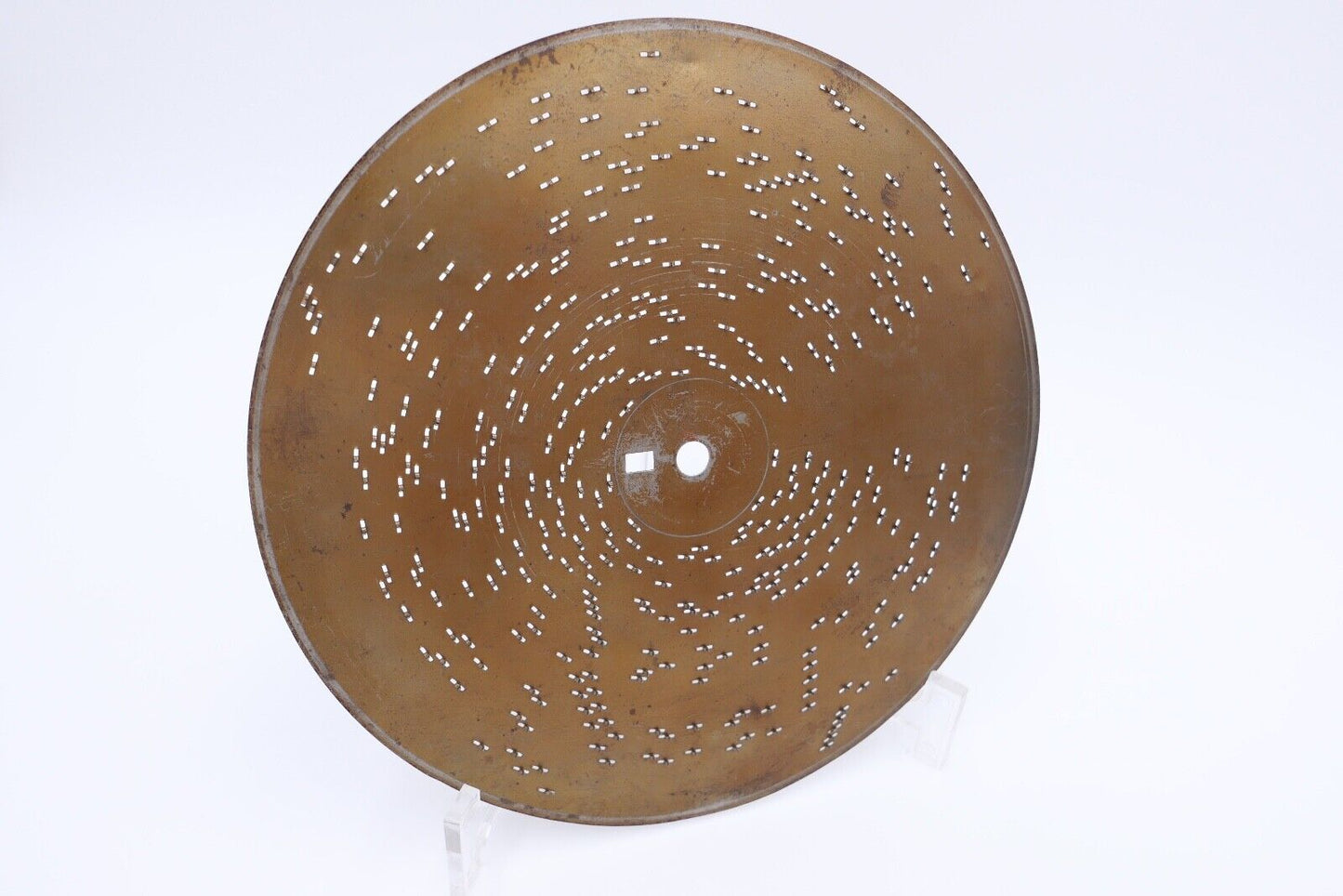 7062 Symphonion Lochplatte Spieluhr Spieldose FEUERFUNKEN WALZER STRAUSS Ø 19,5 - Antikhandel-Stuttgart