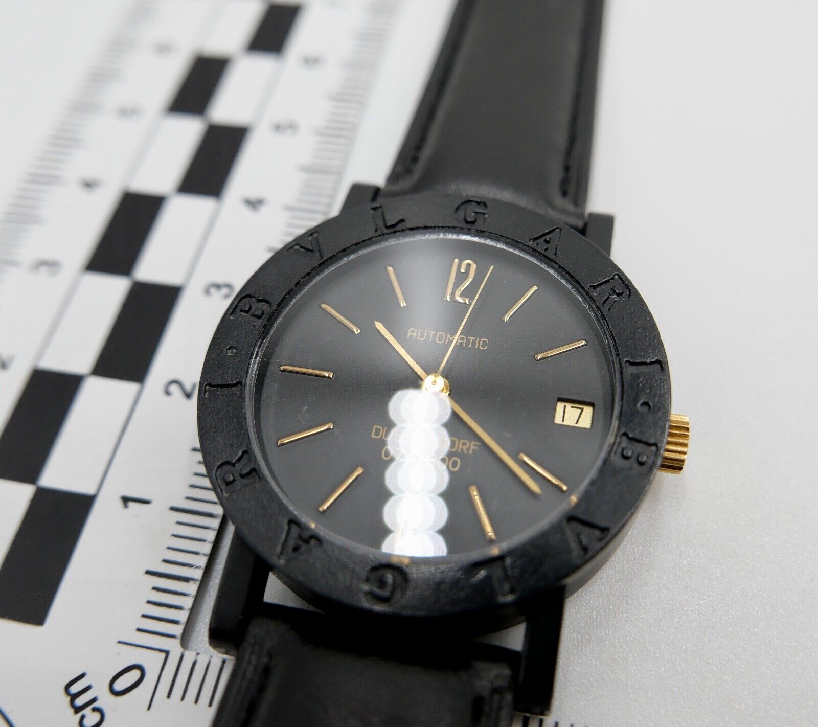 1994 BVLGARI BULGARI DÜSSELDORF CARBON Schwarz Gold LIMITIERTE AUFLAGE 074/ 600 - Antikhandel-Stuttgart