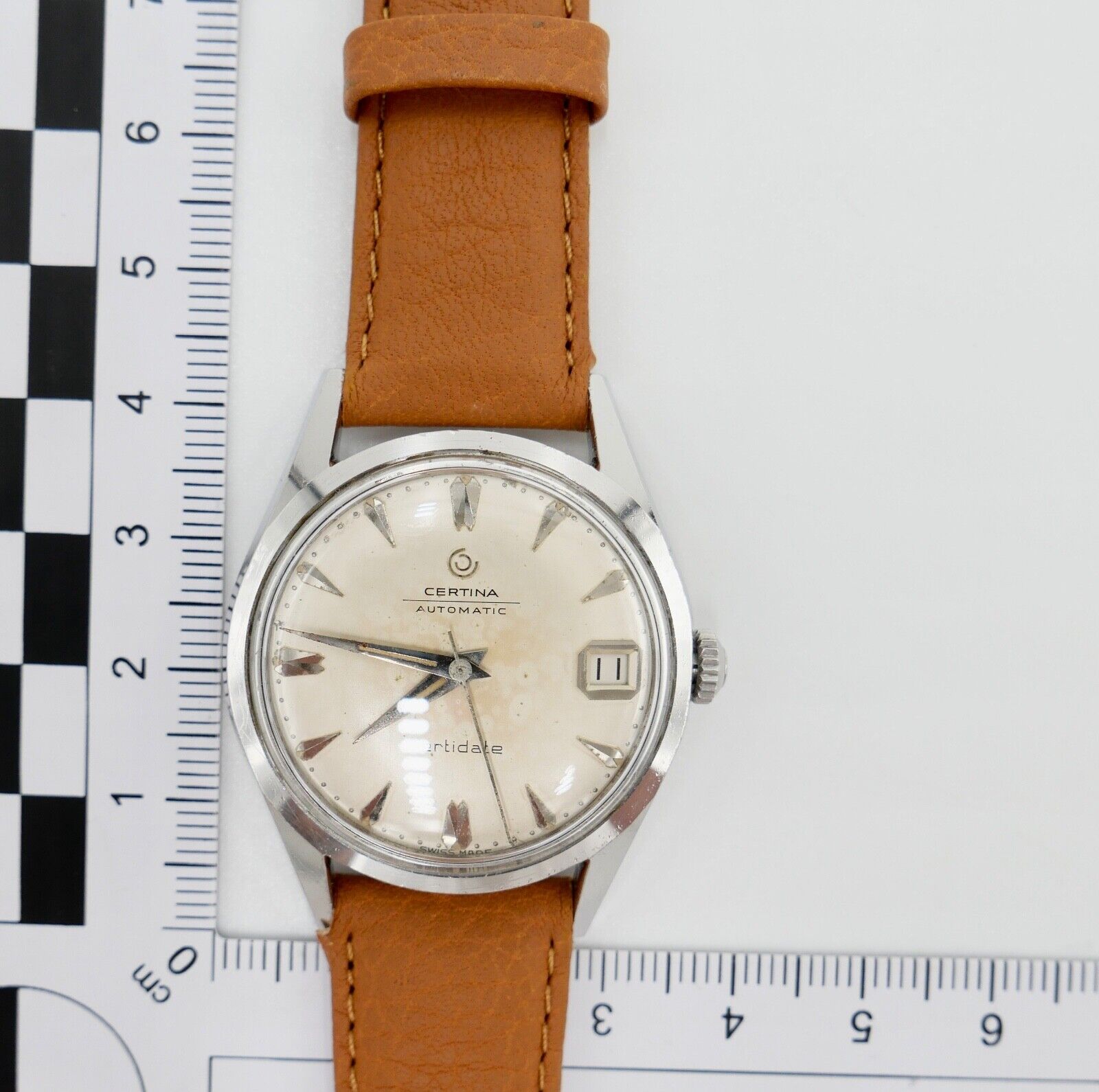 Certina Certidate Automatik Ref. 2852.1 Vintage 1960er Jahre Armbanduhr - Antikhandel-Stuttgart