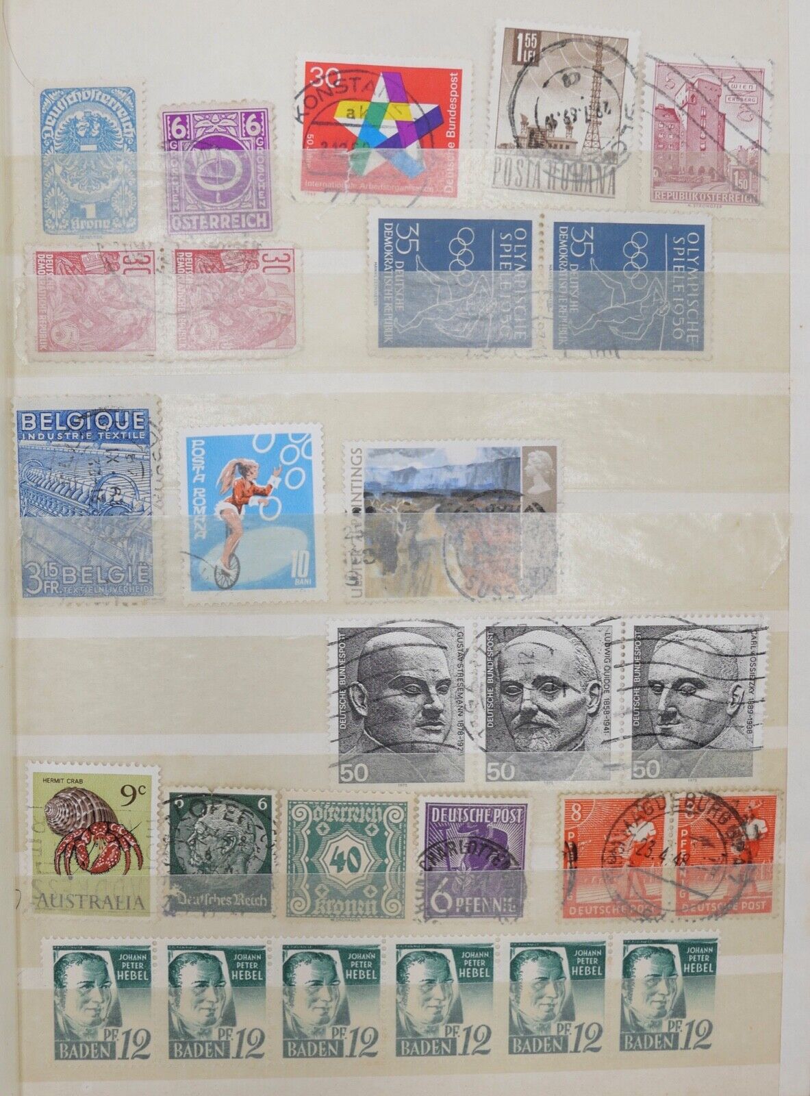 Konvolut LOT diverese Briefmarken internationale und Besatzungszonen - Antikhandel-Stuttgart