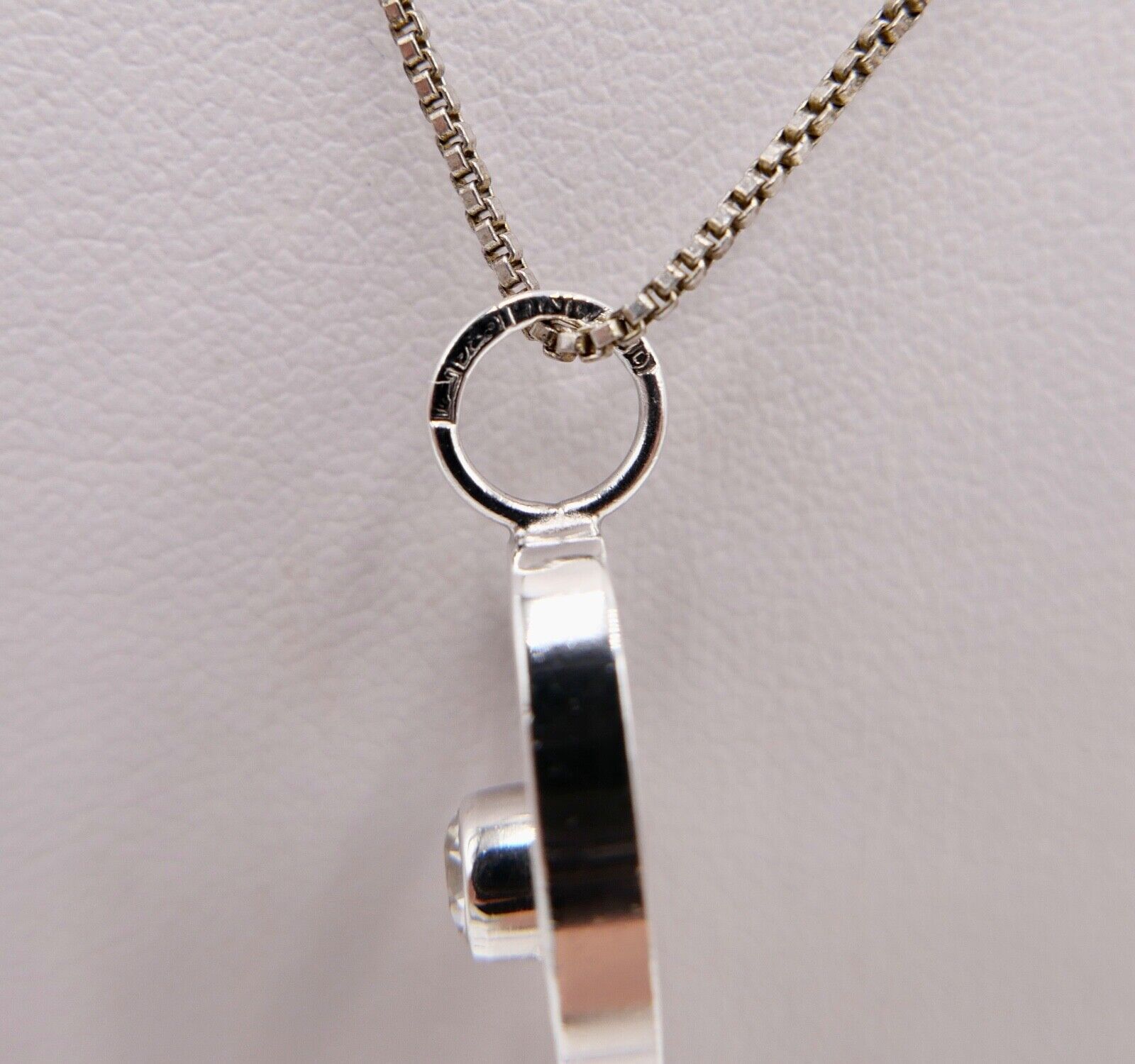 70er KARL LAINE FINNLAND 925 Silber Anhänger mit Bergkristall - Antikhandel-Stuttgart