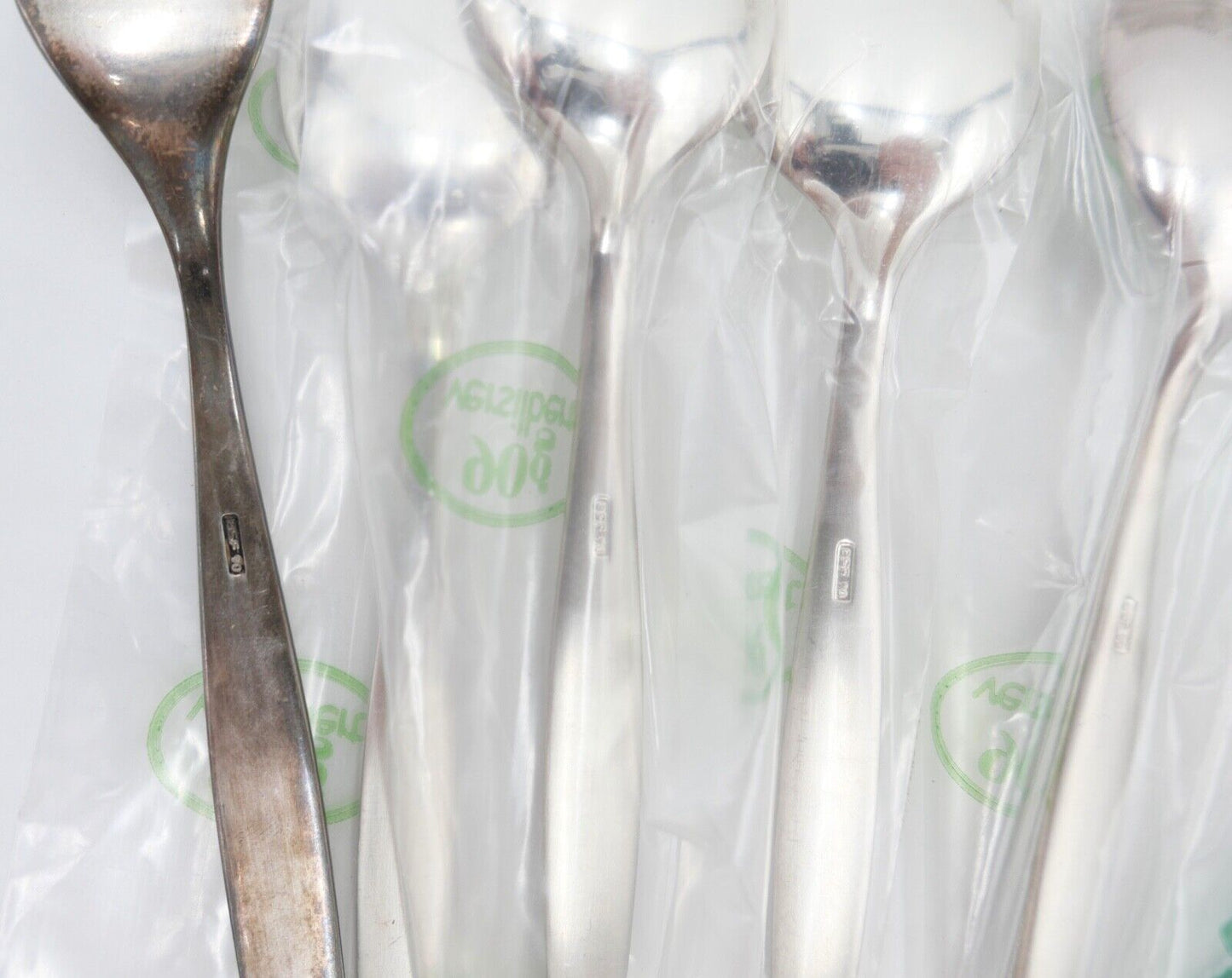 - NEU - OVP - 17 Teile BSF 111 DÄNISCH PERL 90er Silber versilbert Besteck - Antikhandel-Stuttgart