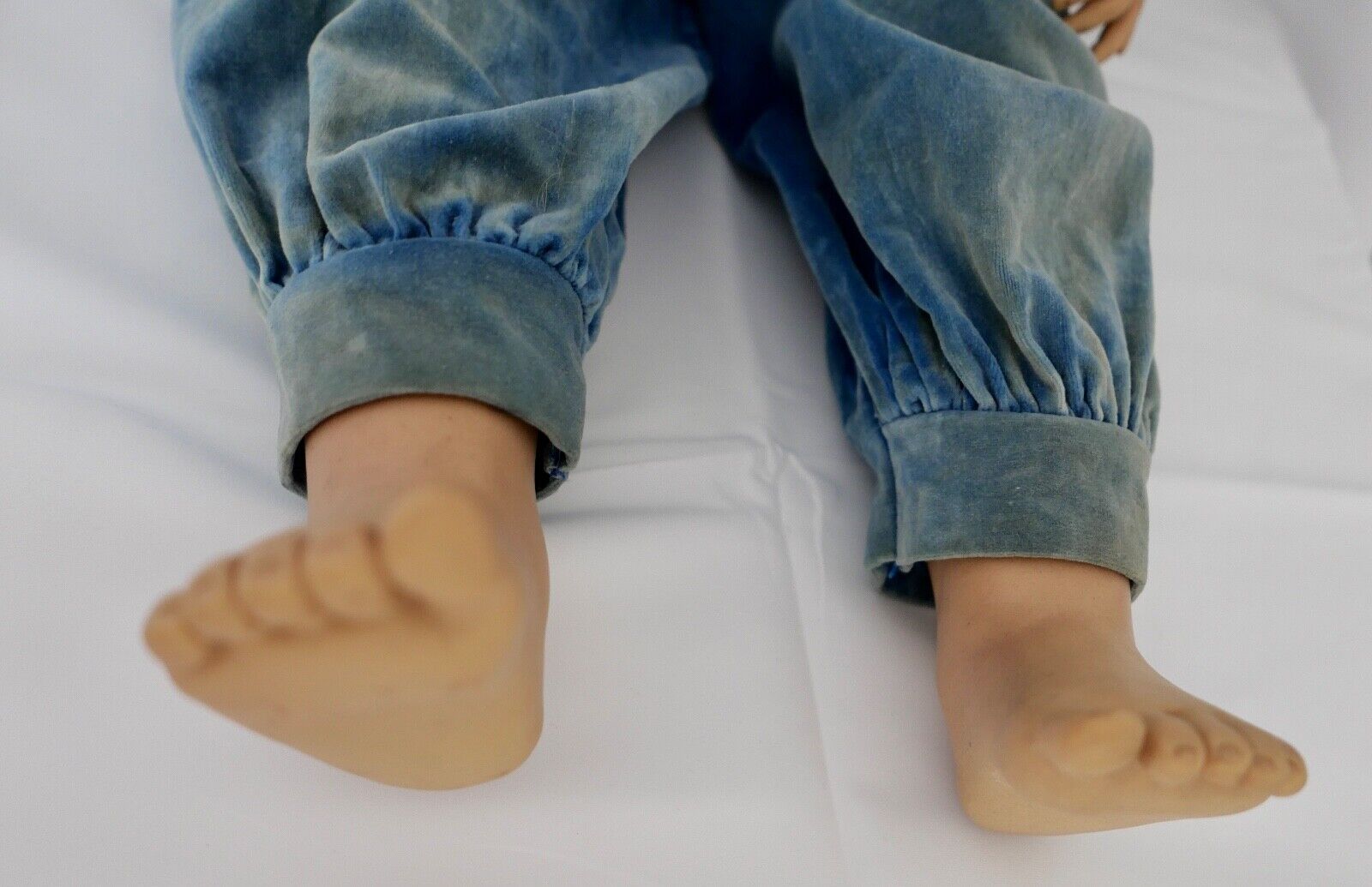 Alte Hildegard Günzel Vinyl Puppe China 75 cm Mädchen ( ALLAN ) - Antikhandel-Stuttgart