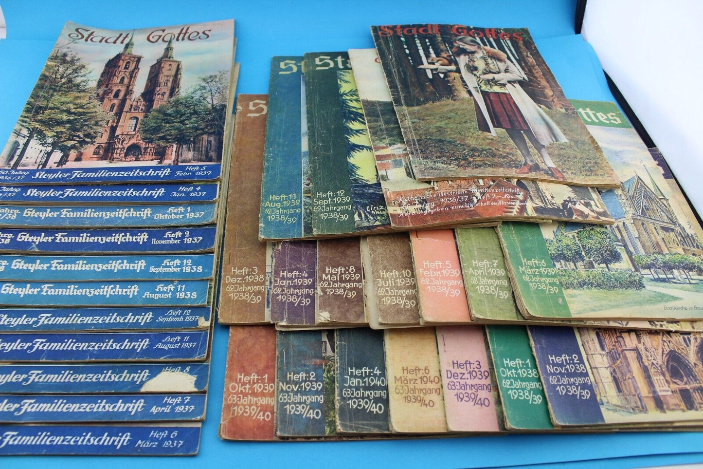 29x STADT GOTTES 1936-1940 Katholische Illustrierte Familienzeitschrift STYLER - Antikhandel-Stuttgart