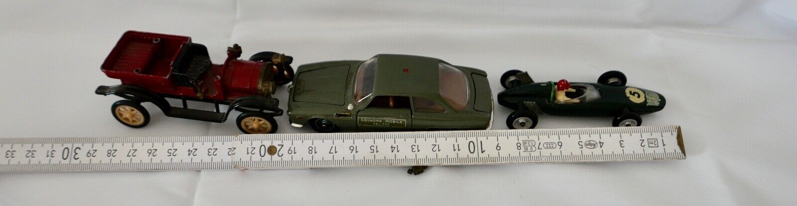 Posten 3 Stück Politoys Ziss-Modell Solido Modellauto BRM Alfa 2600 Adler 1905 - Antikhandel-Stuttgart