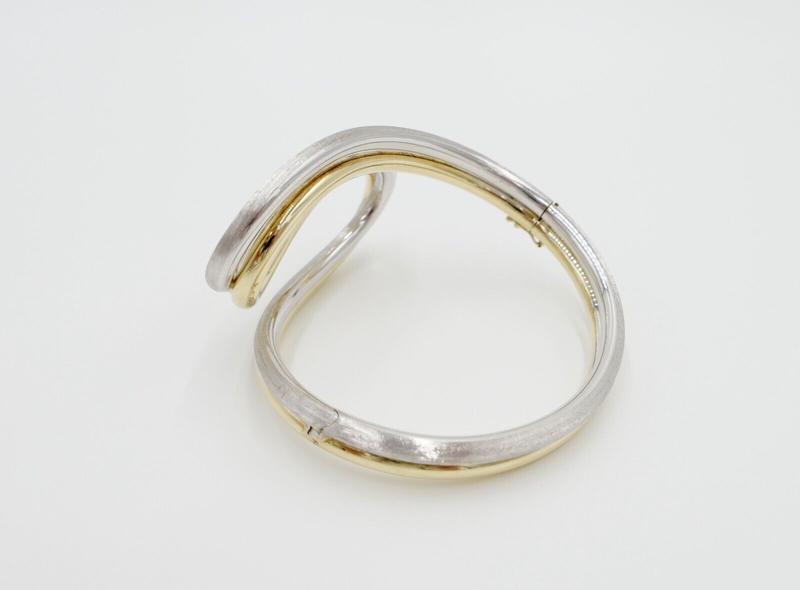 70er Jahre Kollmar & Jourdan Pforzheim Armband Armspange Gold Bicolor 585 / 14K - Antikhandel-Stuttgart