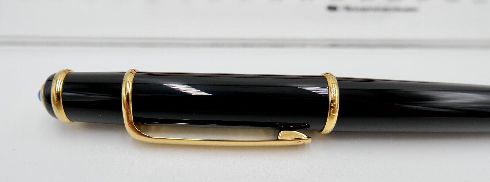NEUwertig Vintage CARTIER ST18003 DIABOLO Composite Noir Kugelschreiber Roller - Antikhandel-Stuttgart