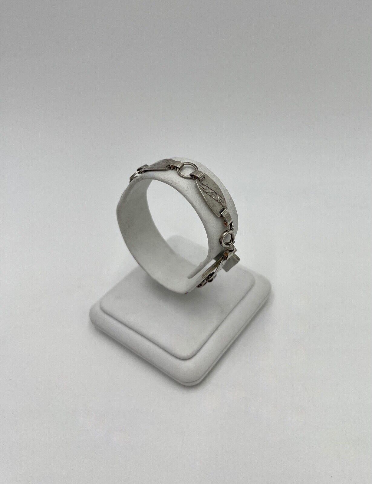 antikes filigranes Jugendstil Silber Armband 800 Silber FGA floral Blumenmuster - Antikhandel-Stuttgart