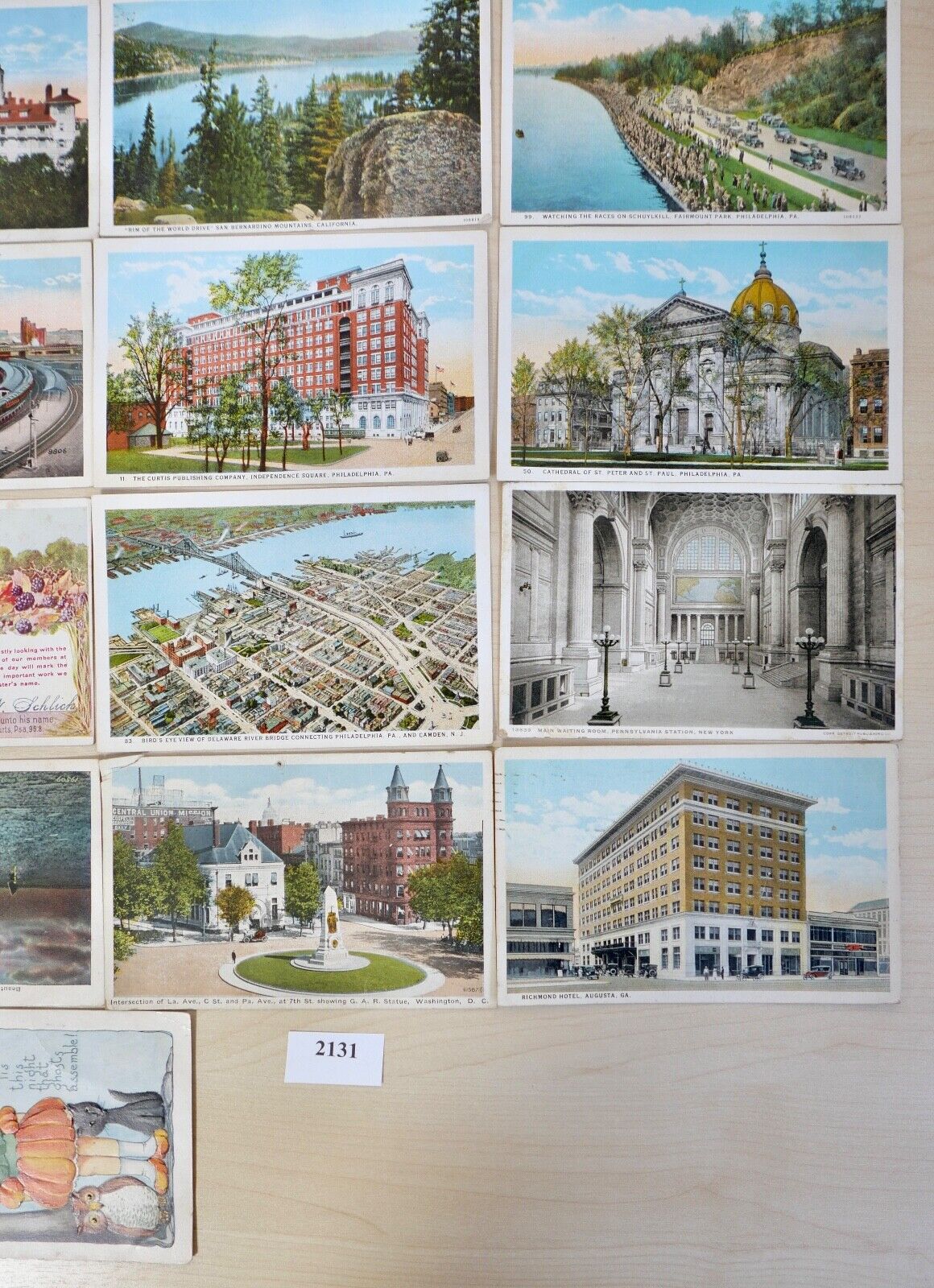 antike Ansichtskarten Postkarten Briefmarke Washington Chicago Philadelphia USA - Antikhandel-Stuttgart