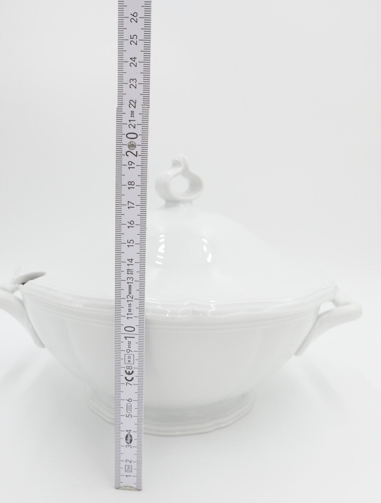 Porzellan Suppenterrine Rosenthal Chippendale Weiß - Antikhandel-Stuttgart