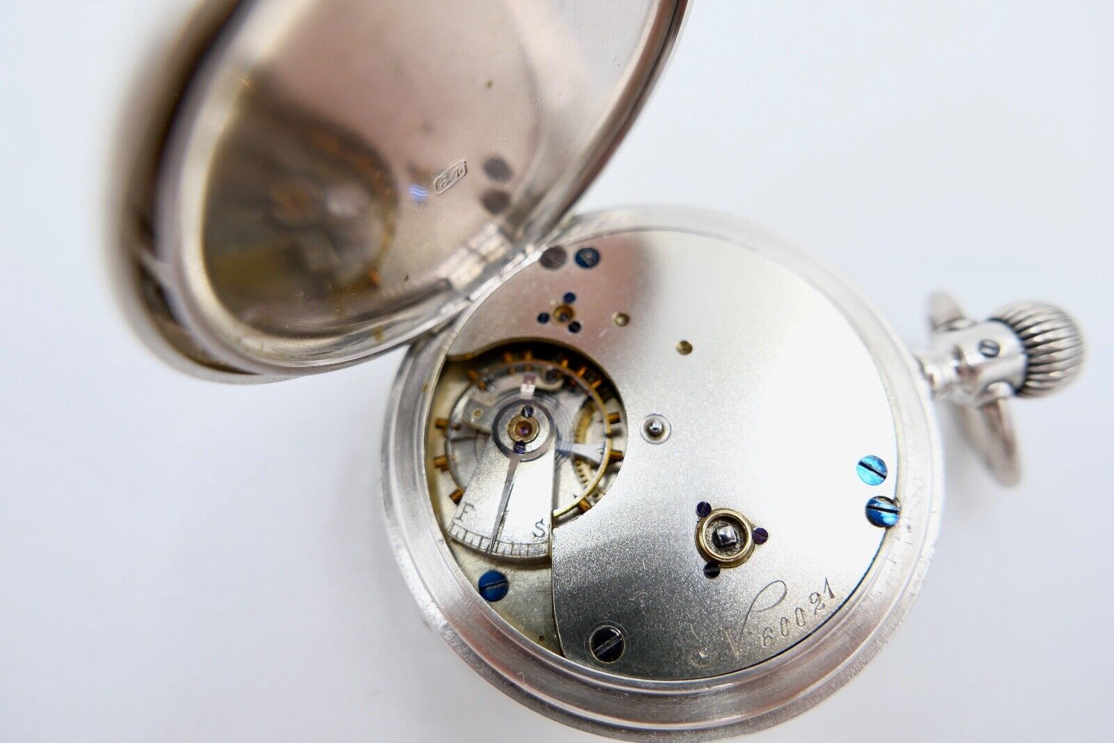 875 / 84 Silber TOBIAS Savonette Taschenuhr Ø 51mm N. 60021 11 Rubins Russland - Antikhandel-Stuttgart