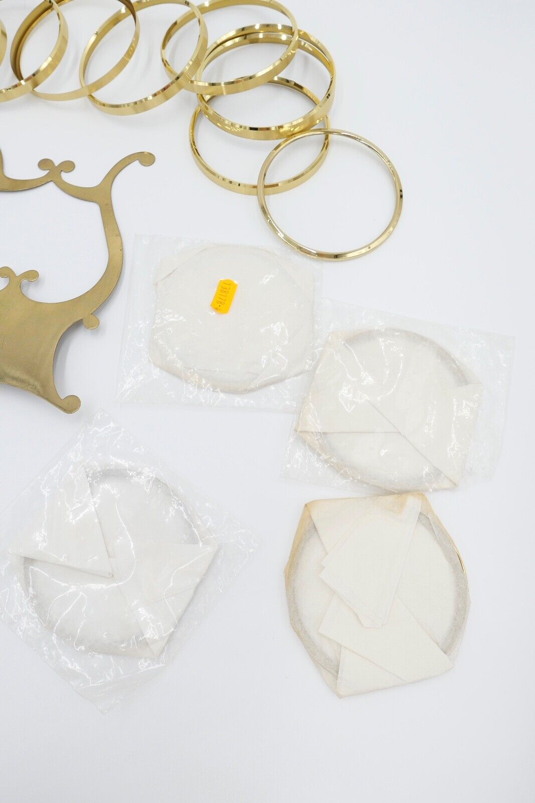 NEU Posten Uhrmacherauflösung Glaseinsatz Abdeckung Ersatzteile Messing Kaminuhr - Antikhandel-Stuttgart