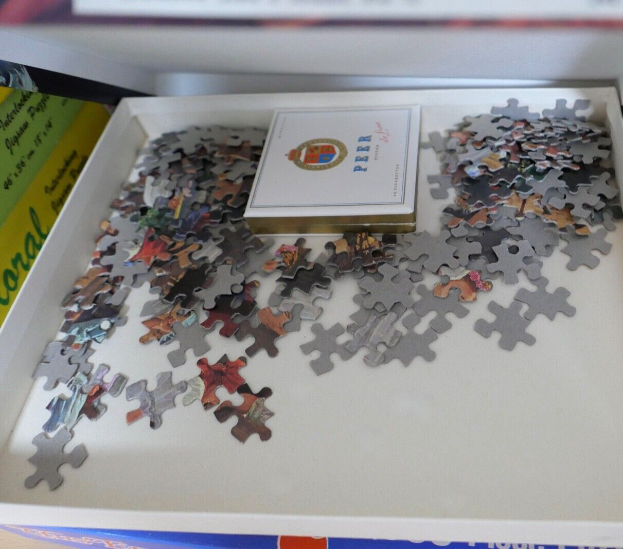 Konvolut alter Puzzle 12 Stück MB FX-Schmid Piatnik Zweipunkt England - Antikhandel-Stuttgart