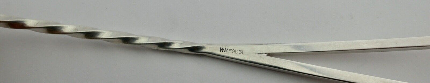 90er WMF Kelle Schöpfer Bowle versilbert langer gedrehter Stiel - Antikhandel-Stuttgart