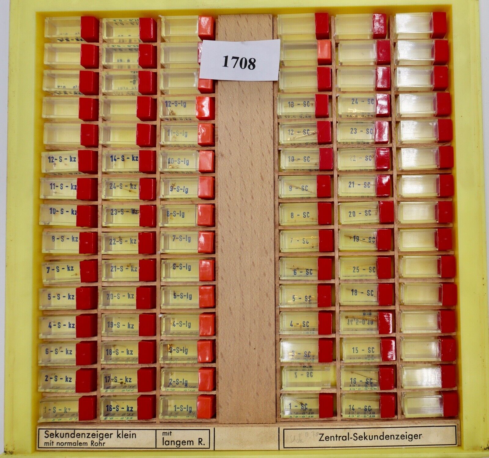 Konvolut Sekundenzeiger SC Zeiger NEU Ersatzteile BOLEY Uhrzeiger ( NOS ) Gold - Antikhandel-Stuttgart